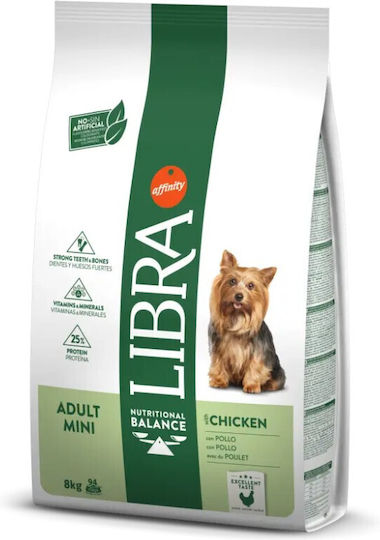 Affinity 8kg Trockenfutter für erwachsene Hunde kleiner Rassen mit Huhn, Fleisch und Gemüse