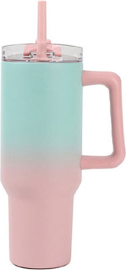 iDrink iDrink Thermosflasche 1.2lt Grün/Rosa