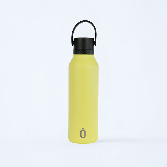 Runbott Runbott Thermosflasche Rostfreier Stahl BPA-frei 600ml Gelbe