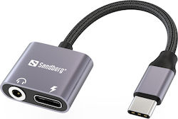 Sandberg 136-67 USB-C Мъжки в USB-C Женски Sandberg 136-67 USB-C Мъжки в USB-C Женски