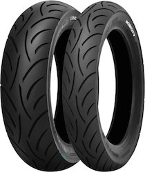 IRC Anvelopă pentru scuter cu Dimensiune 150/70-13 64S pentru Spate Fără cameră