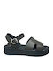 Γυναικεία Σανδάλια Flatforms Μαύρα