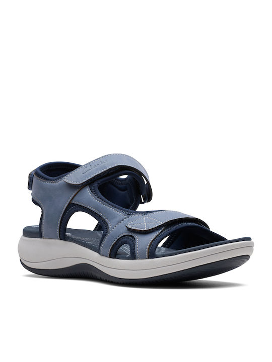 Clarks Mira Bay Γυναικεία Σανδάλια Sporty Μπλε
