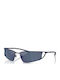 Arnette Junction Men's Sunglasses with Blue Metal Frame and Blue Mirror Lens