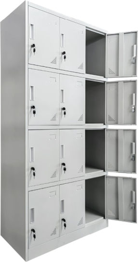 Dulap Bexley Metalic 90x40x185cm