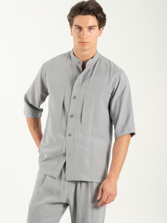Vittorio Artist Μακρυμάνικo Overshirt Grey