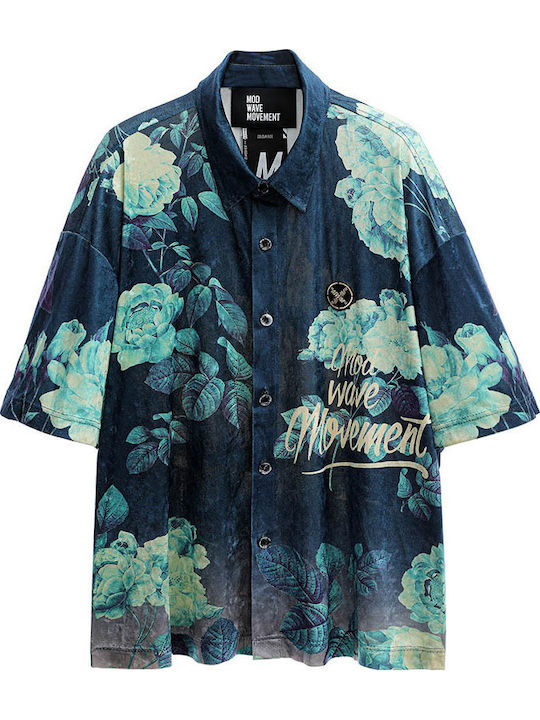 Mod Wave Movement Shirt Blue