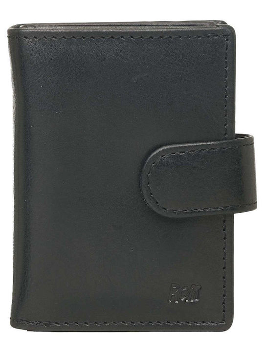 Кожен Мъжки Портфейл С RFID Черен