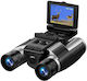 Professional Digital Binoculars 2.5k Uhd 8x Digital Zoom 12x Optical Zoom 2.4 Inch Lcd Screen 3.7v 1000 Mah Battery 48m Photo Resolution Black