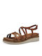 Damenplattformen Tabac Braun