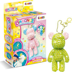 Kit Creativ Totum Diy Breloc Broderie cu Diamante Ursuleț de Pluș