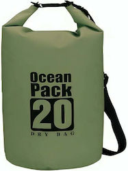 Ocean Pack Στεγανός Σάκος Ώμου / Χειρός 20lt Πράσινος