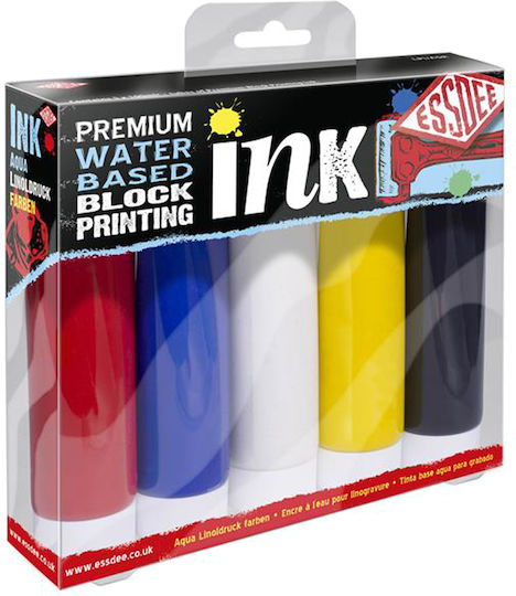 Set 5 Graphic Inks Linocut Essdee Premium 5x100ml