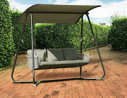 Elba Schaukel mit Basis 3 Sitze Aluminium L236xB125xH180cm Gray Elba Schaukel mit Basis 3 Sitze Aluminium L236xB125xH180cm Gray