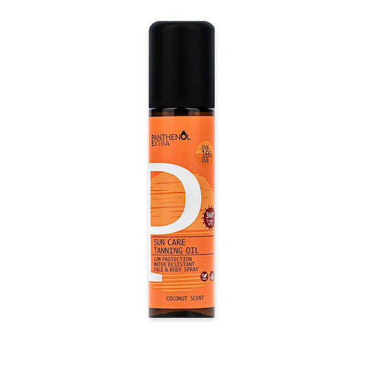 Panthenol Extra Sun Care Tanning Oil Αντηλιακό Λάδι Προσώπου & Σώματος SPF10 150ml