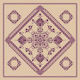 Stamped Embroidery Square Byzantine Design 100cm X 100cm 1pc