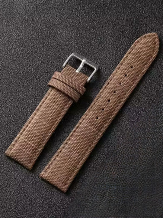 Fabric Strap Brown 22mm
