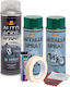 Complete Repair Painting Kit Wheels In Metallic Green Color V2