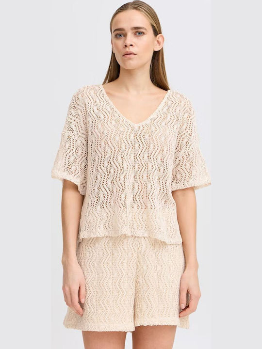 Women's Blouse Cotton Short Sleeve Birch