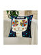 Whitegg Whitegg Decorative Pillow Case D0319 100% Cotton Blue 45x45cm