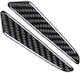 Set 8 Door Protection Elements "carbon Imitation" Flexible Self-adhesive Black Color