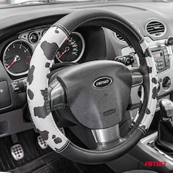 AMiO Auto-Lenkradabdeckung Synthetisch Schwarz