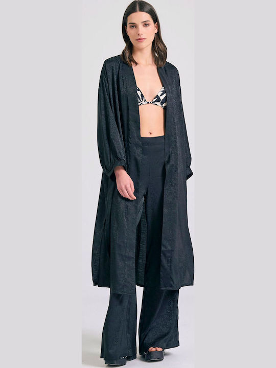 Damen Kimono Schwarz