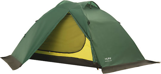 Hupa Camping Tent Igloo Mountaineering Green with Double Cloth 4 Seasons for 2 People Waterproof 3000mm 220x150x120cm