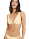 Tropical Tile Bikini Top Floral Banana Cream