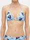 Fkl Flower Bikini Triangle Floral Sky Blue