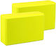Yogablock in Gelb Farbe