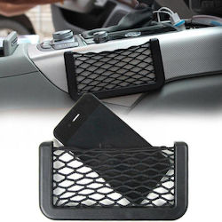 Elastic Mesh Pocket Organizer Plastic Frame Size 19.5 X 7.8 Cm Black Color
