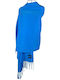Azure Blue Cashmere Scarf