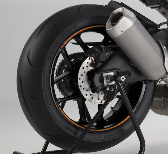 Puig Dekorativer Radaufkleber Premium Orange 8431t