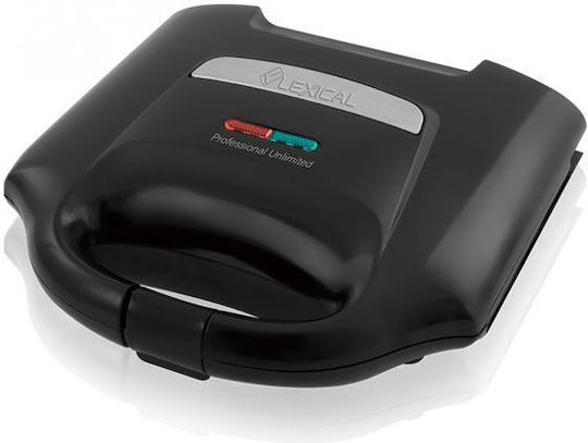 Lexical Sandwich Maker pentru for 2 Sandwiches Sandvișuri 750W Neagră