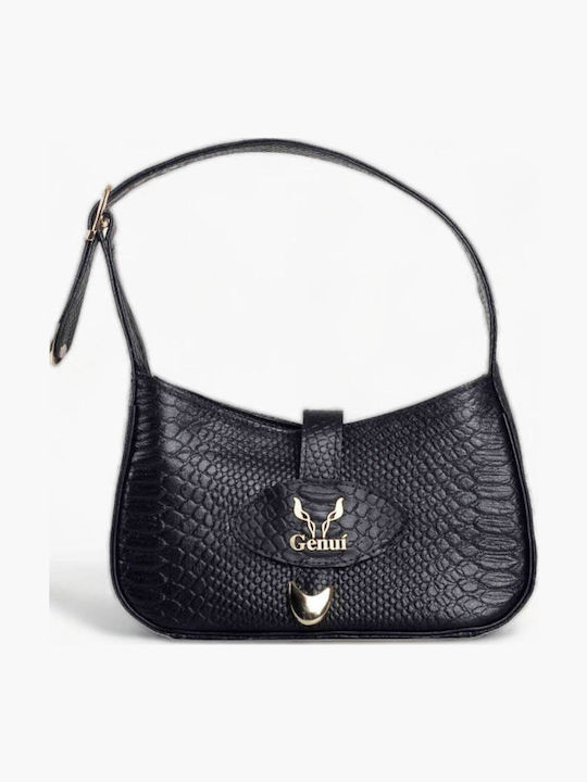 Genui Leather Δερμάτινη Γυναικεία Τσάντα Ώμου Μ...