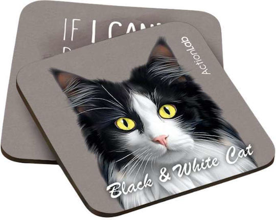 ActionLab Coaster Wooden Gray 2pcs ActionLab Coaster Wooden Gray 2pcs