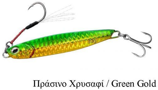 Daiwa Samurai R Jigs Τεχνητό Δόλωμα Πλάνος 60gr 05 Green Gold