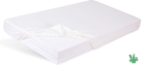 Matex Baby Sheet Crib Flannel Fitted White 80x160cm