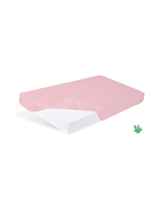 Matex Baby Bettlaken Für Krippe Flanell Angepasst Rosa 80x160cm