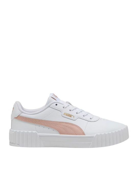 PUMA Carina 3.0 Γυναικεία Flatforms Sneakers Μπεζ