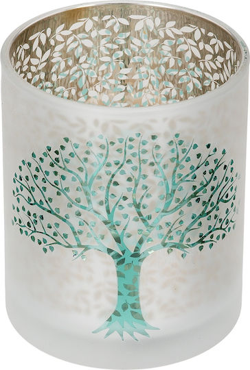 ArteLibre Glass Lantern Green 10x10x13cm