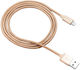 Canyon Geflochtenes USB-A zu Lightning Kabel 12W Gold 1m CNS-MFIC3GO