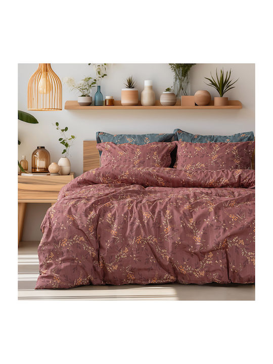 Beauty Home Art 12210 Indra Подредба Покривало Кингсайз Памук Гнила ябълка 220x240см