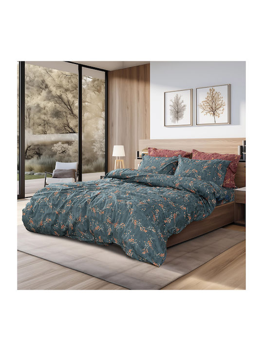 Beauty Home Art 12217 Gemini Подредба Покривало Кингсайз Памук Cypress 220x240см