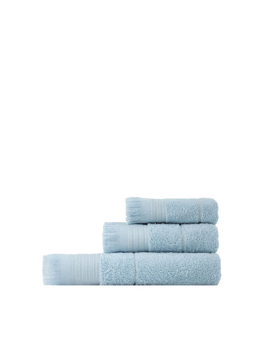 Nima 3-tlg. Set Badetücher Plush Light Blue Gew...