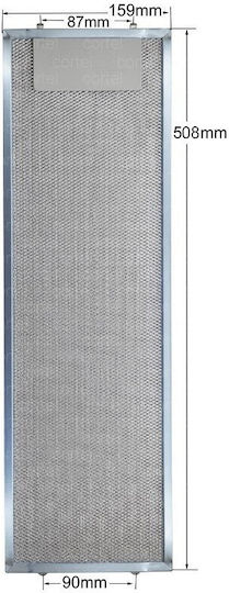 Cadru Filtru Hota 159mm*508mm Elica Zanussi Aeg