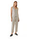 Women's Fabric Trousers Sand