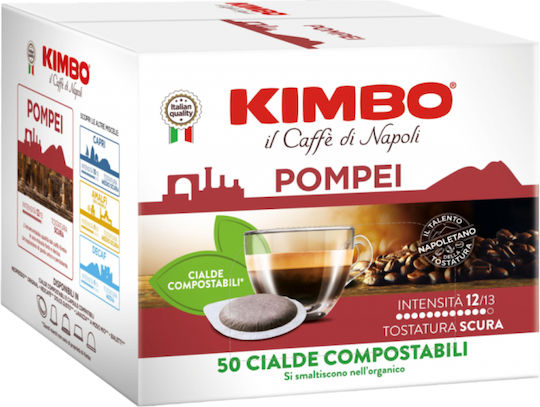 Kimbo Капсули Еспресо Pompei Съвместими с машина E.S.E. Pod 50капси