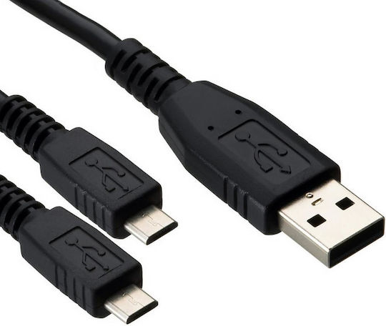 Ancus Regular USB 2.0 to micro USB Cable Μαύρο 1m (18498-oct) 1τμχ